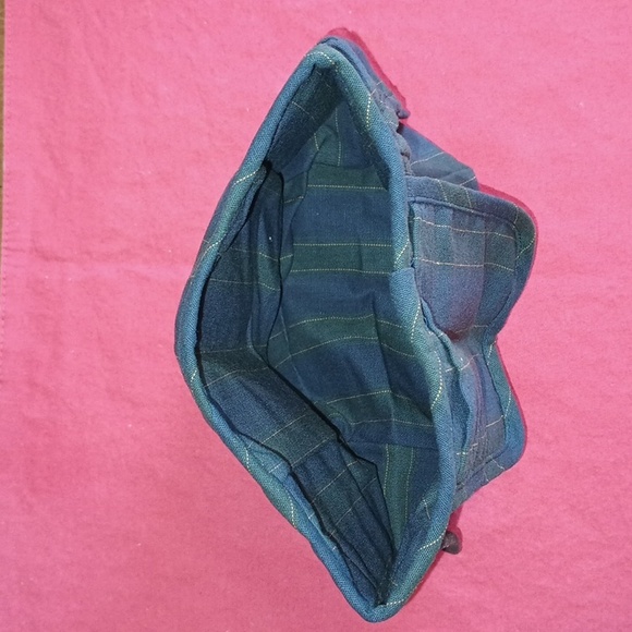 Longaberger Collectors Club 5 Year Anniversary Basket Liner Navy Green NWT - Picture 4 of 6